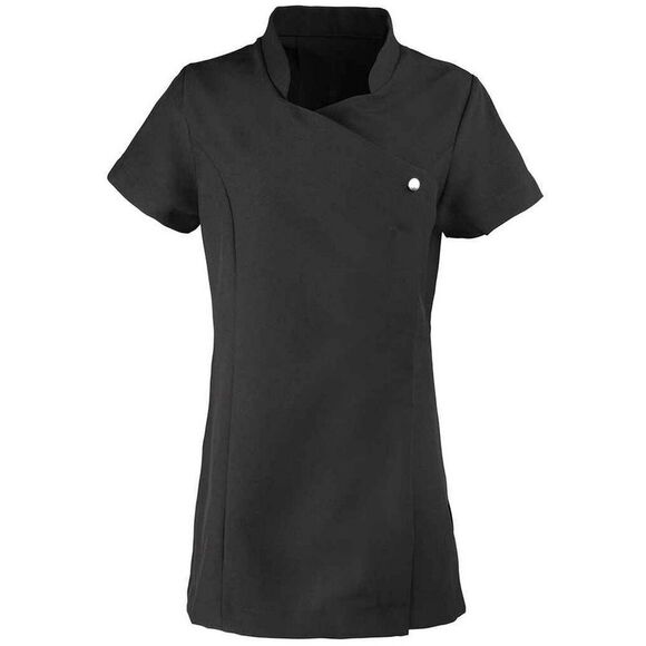Premier Womens/Ladies Blossom Short Sleeve Tunic / Black - Picture 1 of 4